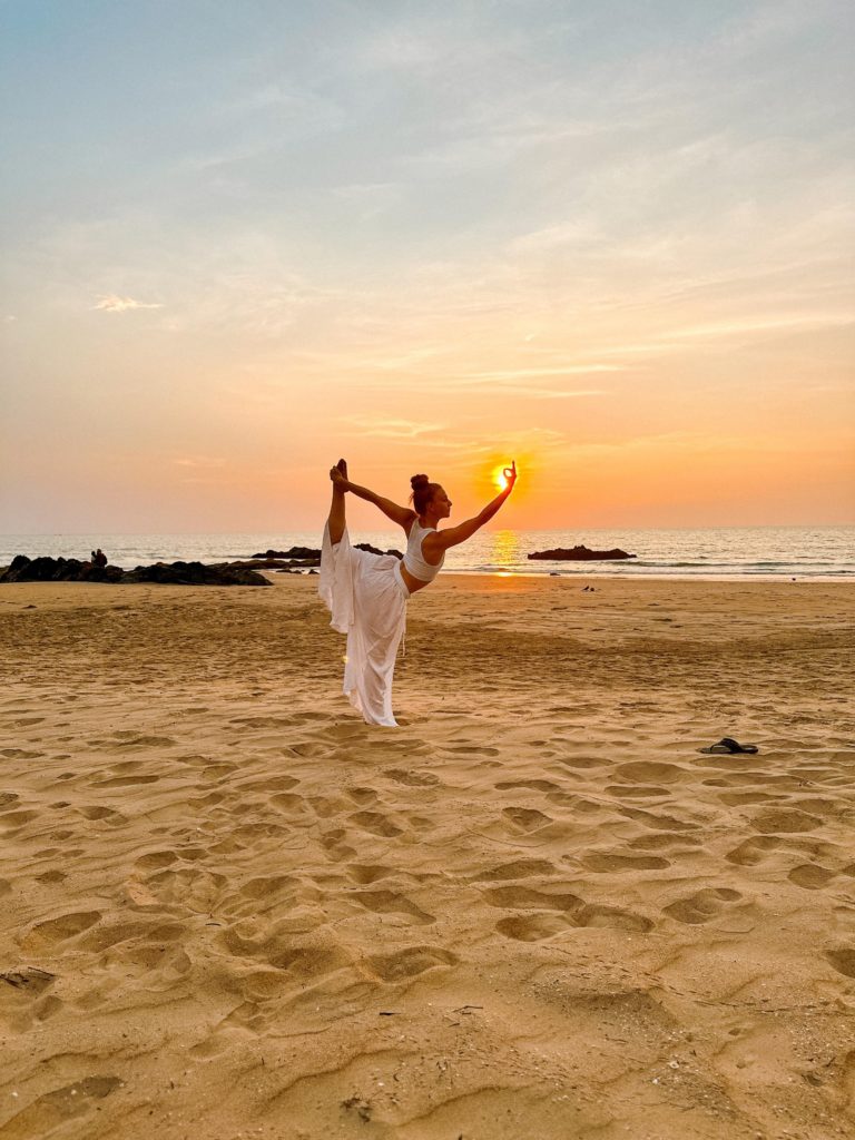 Yoga on the beach